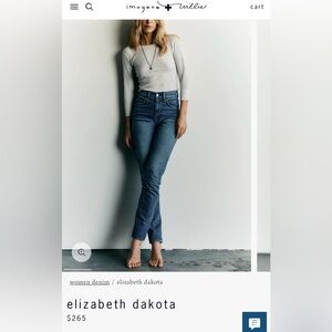 imogene + willie Elizabeth High Rise Dark Blue Jeans